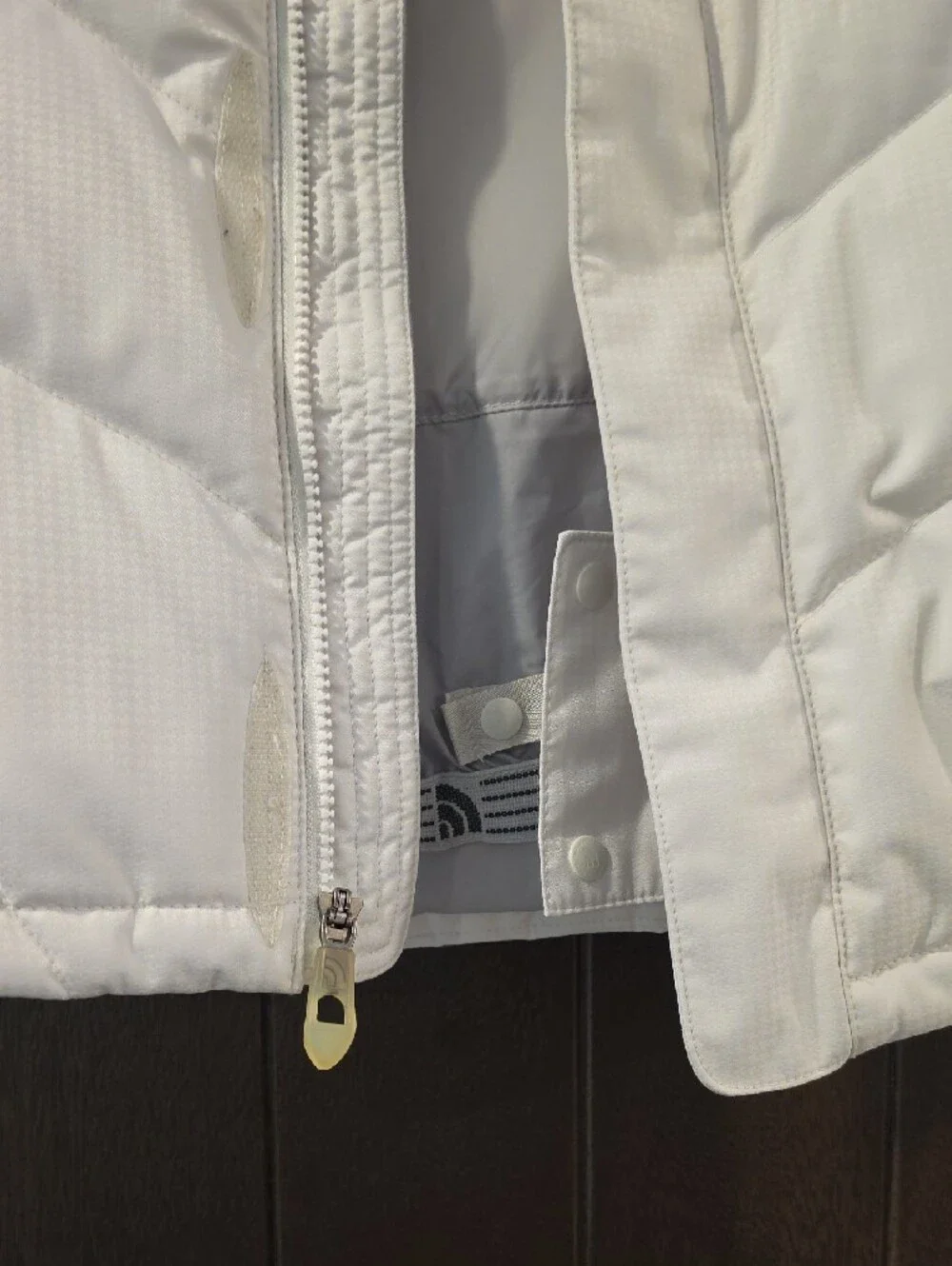 The North Face Women's Light Beige Quilted Puffer Jacket